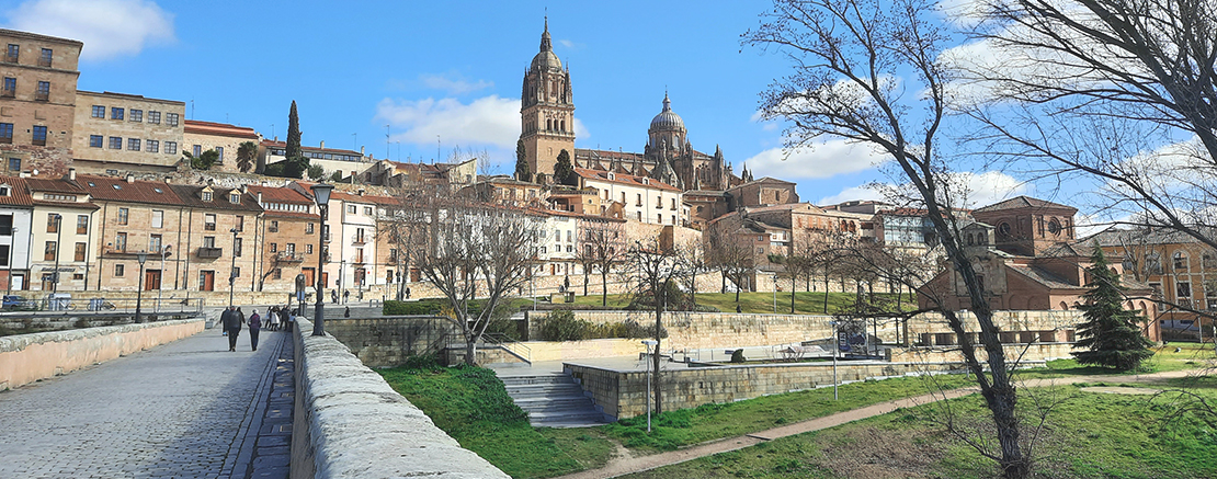 Salamanca Panoramic view Spanish language trail - Ruta del español