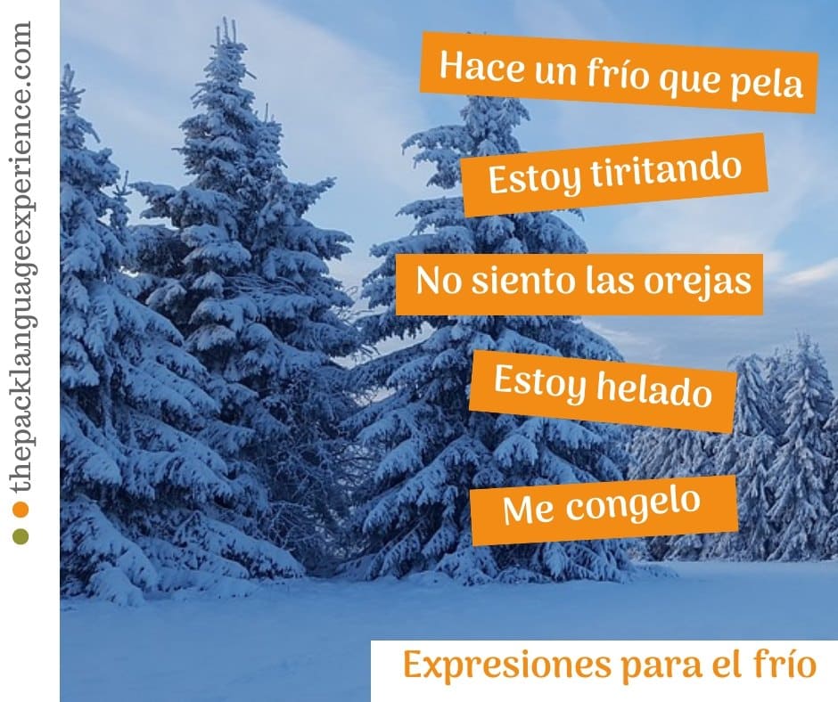 Expresiones en español para el frío